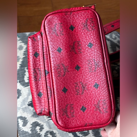 Authenticated MCM Backpack, Red - Picture 7 of 15